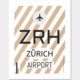 ZRH Zurich Alpine chocolate Posters and Art